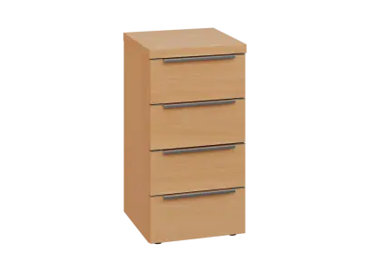 SIN 2 - 44Z kancelářská skříň, 4-zásuvková, 770x400x400, buk royal